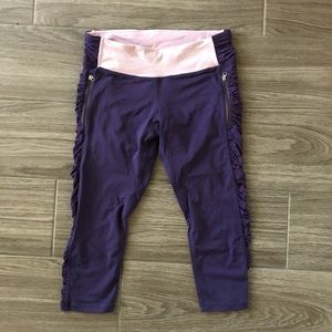 Lululemon Run Inspire Capri with Ruched Sides